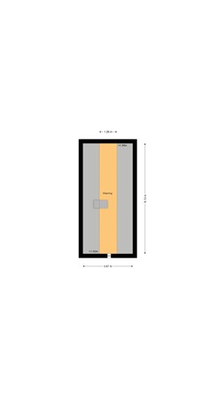 Plattegrond - Kerkdijk 53, 4927 RA Helkant - Tweede verdieping.jpg